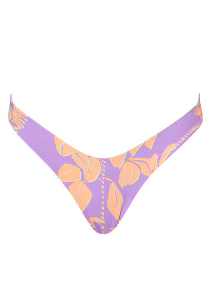 Thumbnail - Maaji Metallic Lilac Splendour Regular Rise Thin Side Bikini Bottom - 9