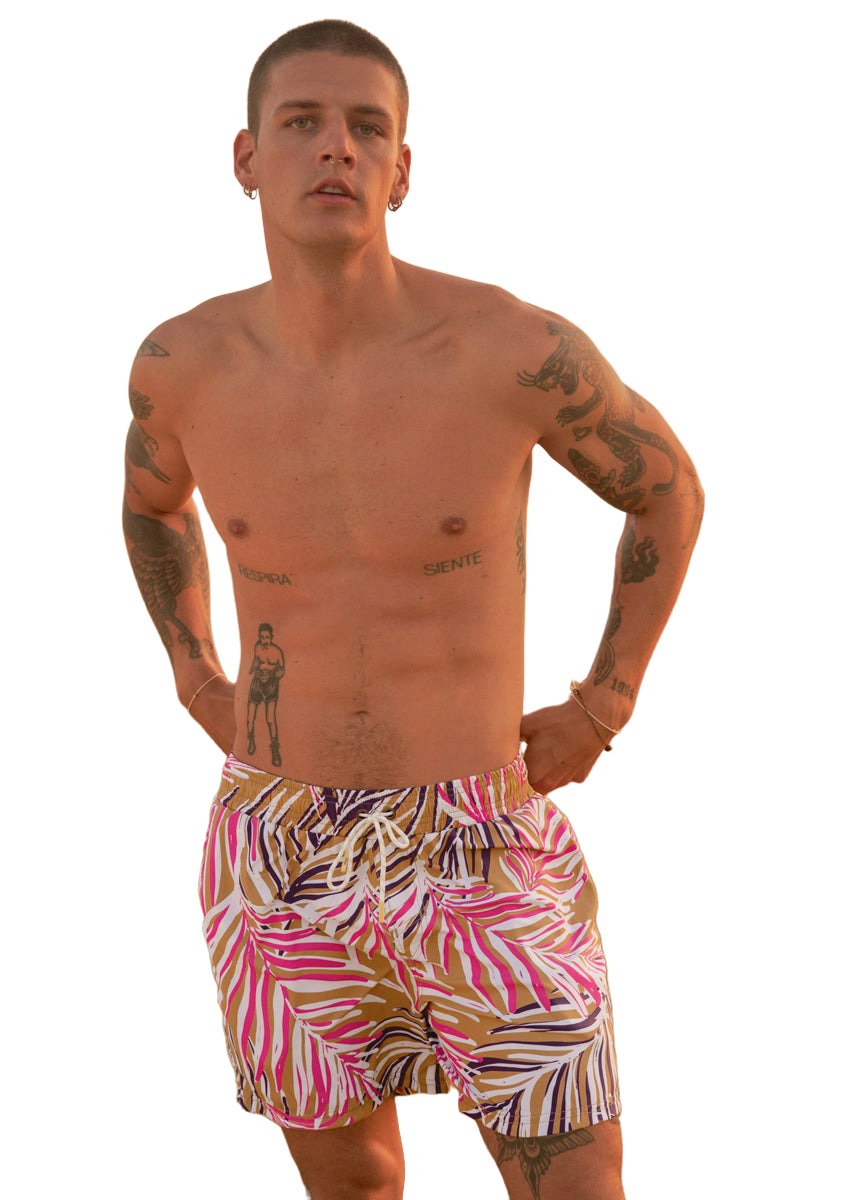 Maaji Caramel Foliage Sailor Sporty Shorts