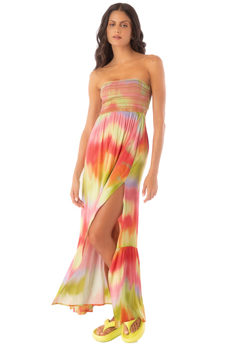 Main image -  Maaji Lime Ombré Natasha Long Dress