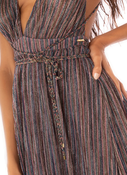 Thumbnail - Maaji Golden Stripes Moon Bay Long Dress - 4