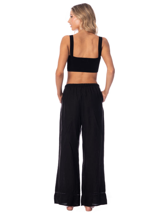 Hover image -  Maaji Midnight Ash Fiona Beachwear Crop Top