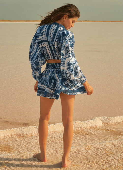 Hover image -  Maaji Delft Baroque Ramona Beachwear Top