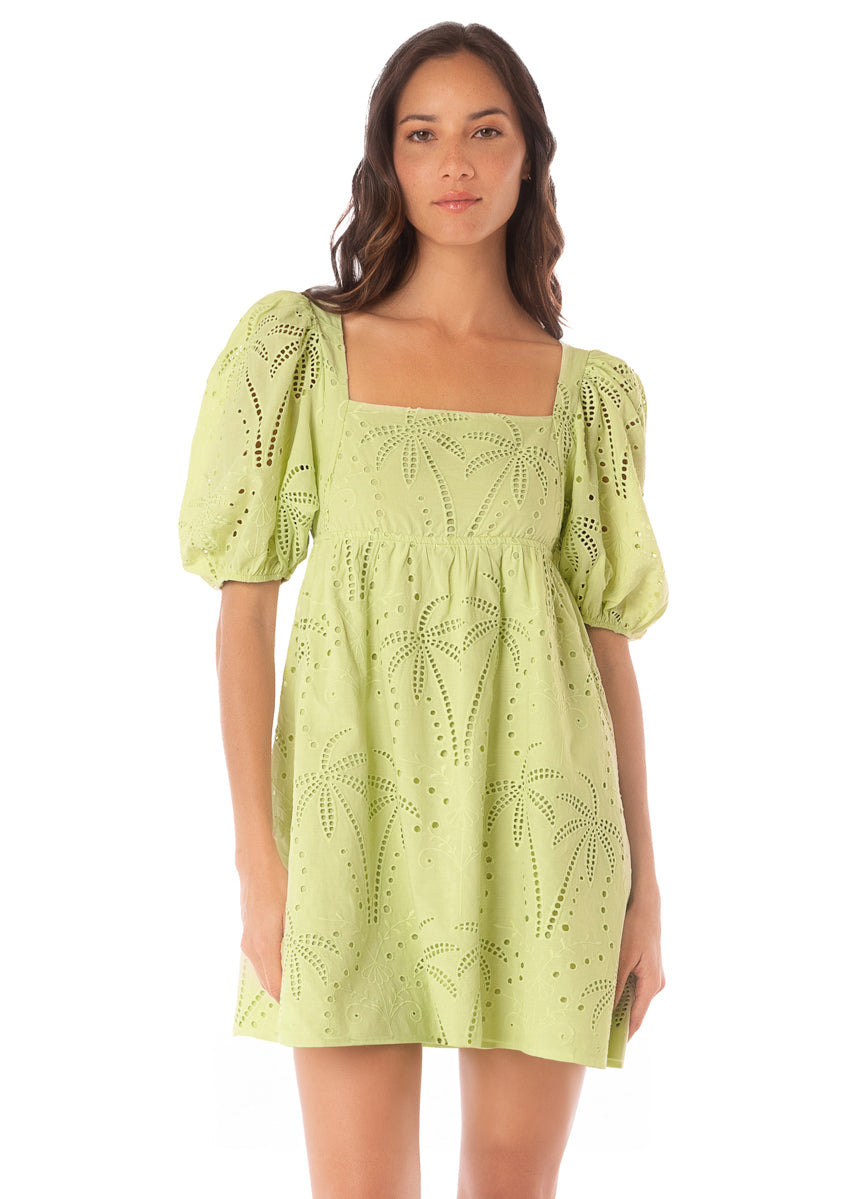 Maaji Palm Embroidery Eileen Short Dress