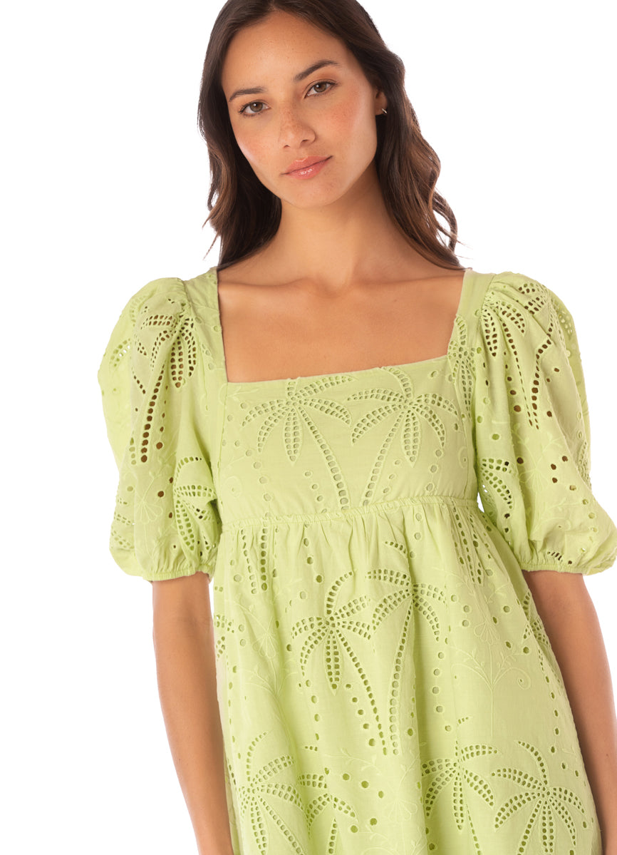 Maaji Palm Embroidery Eileen Short Dress