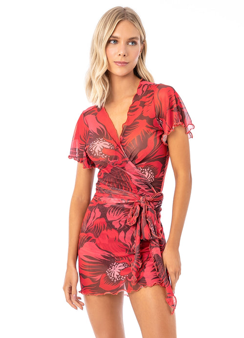 Alternative image -  Maaji Scarlet Tulip Derry Kaftan