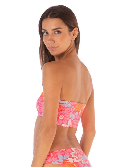 Thumbnail - Maaji Flower Scape Flicker Strapless Bandeau Bikini Top - 5