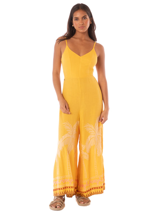 Main image -  Maaji Stitchy Palm Azura Jumpsuit