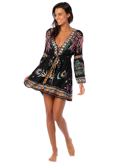  Maaji Jaguar Jungle Agnes Short Dress