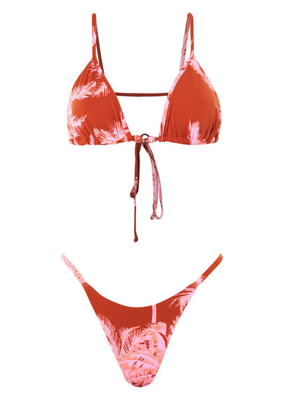 Maaji Cherry Red Endless Sliding Triangle Bikini Top - MD / Red