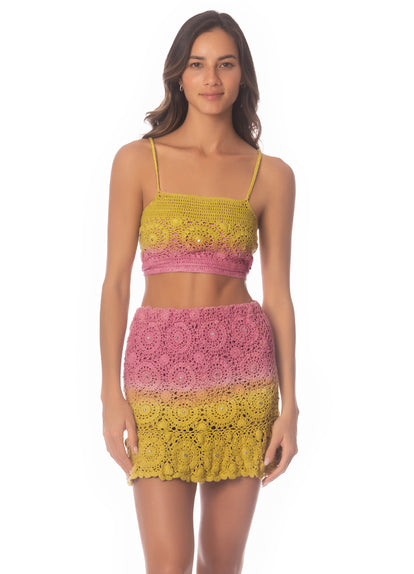 Thumbnail - Maaji Rose Garden Crochet Short Skirt - 4