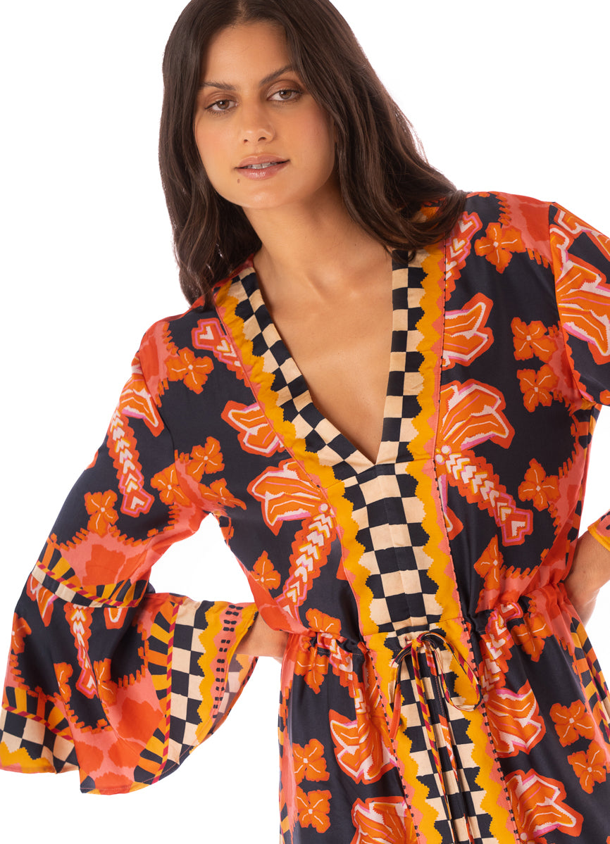 Maaji Racing Palms Joypop Kaftan