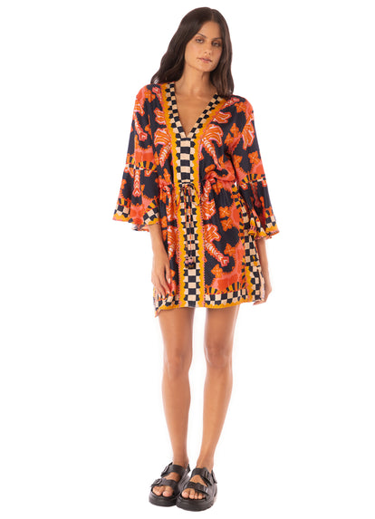  Maaji Racing Palms Joypop Kaftan