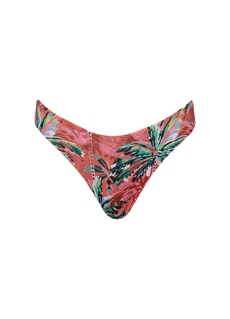 Maaji Flame Palms Sublimity Regular Rise Classic Bikini Bottom