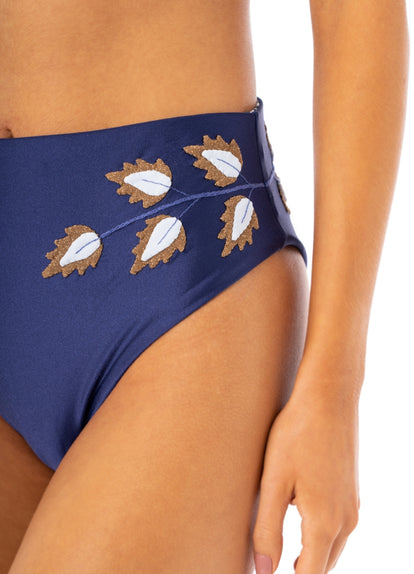 Thumbnail - Maaji French Navy Epica High Rise/High Leg Bikini Bottom - 6