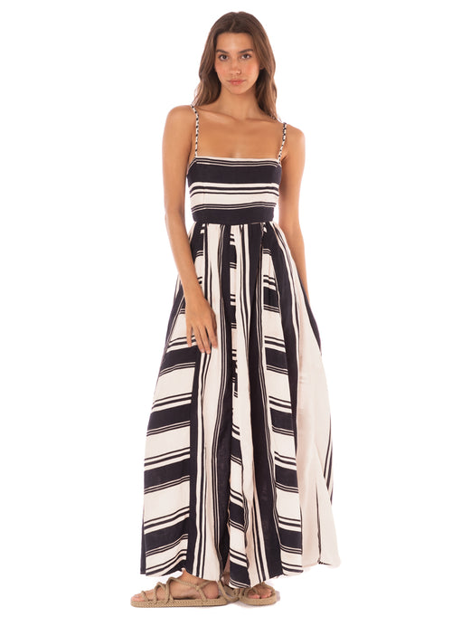 Main image -  Maaji Boho Stripes Ela Long Dress