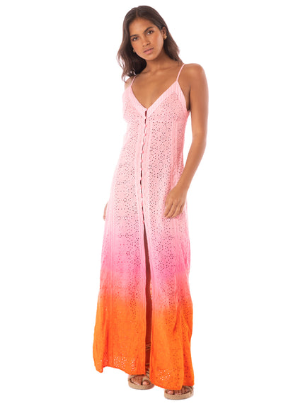 Thumbnail - Maaji Pink Canvas Elowen Long Dress - 1