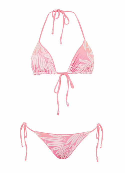 Hover image -  Maaji Sea Pink Sunning Tie Side Bikini Bottom