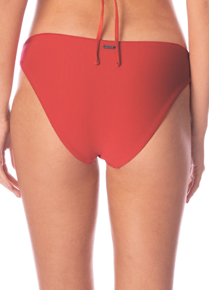 Thumbnail - Maaji Red Camelia Sublimity Regular Rise Classic Bikini Bottom - 5