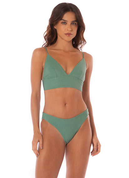 Thumbnail - Maaji Shamrock Green Sublimity Regular Rise Classic Bikini Bottom - 6