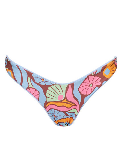 Thumbnail - Maaji Serenity Blue Splendour Regular Rise Thin Side Bikini Bottom - 9