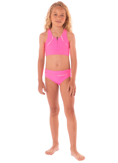 Thumbnail - Maaji Fucshia Poppy Bikini Set Girls - 4