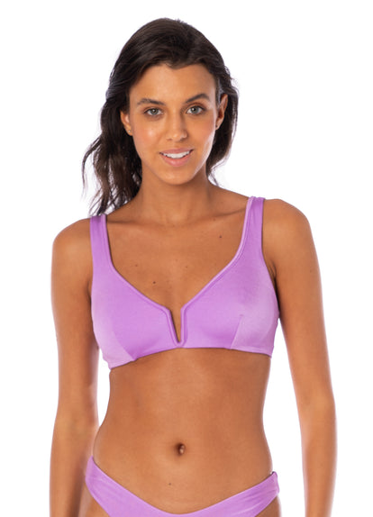 Maaji Serenity Lavender Shay Sporty Bralette Bikini Top