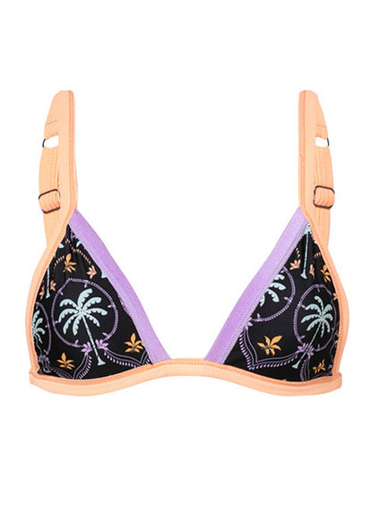 Thumbnail - Maaji Noir Black Rewind Fixed Triangle Bikini Top - 8