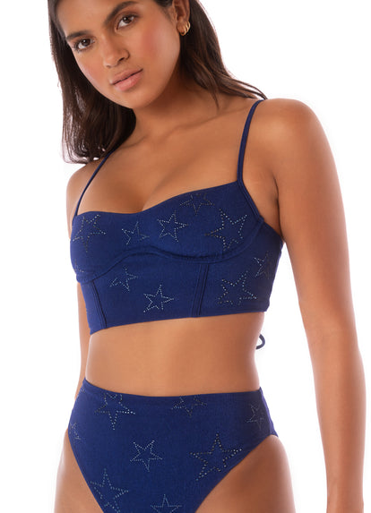 Thumbnail - Maaji Midnight Blue Sully High Rise Classic Bikini Bottom - 2