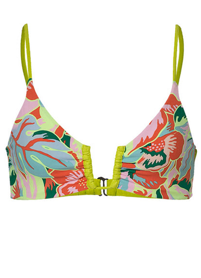 Thumbnail - Maaji Lime Green Bia U Wire Bralette Bikini Top - 9