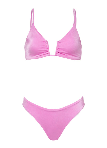 Thumbnail - Maaji Fondant Pink Bia U Wire Bralette Bikini Top - 10