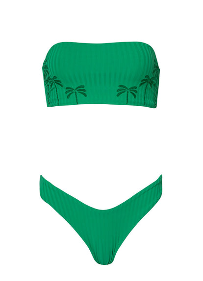 Thumbnail - Maaji Enchanting Emerald Bryn Strapless Bandeau Bikini Top - 12