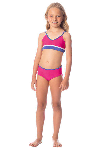 Thumbnail - Maaji Hot Magenta April Girls Bikini Set - 3