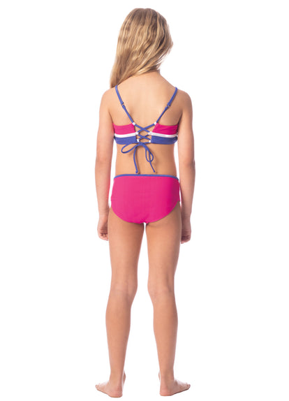 Thumbnail - Maaji Hot Magenta April Girls Bikini Set - 4