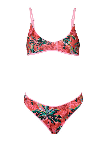 Thumbnail - Maaji Blush Rose Liberties Classic Bralette Bikini Top - 10