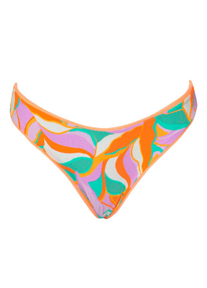 Thumbnail - Maaji Vibrant Apricot Sublimity Regular Rise Classic Bikini Bottom - 9