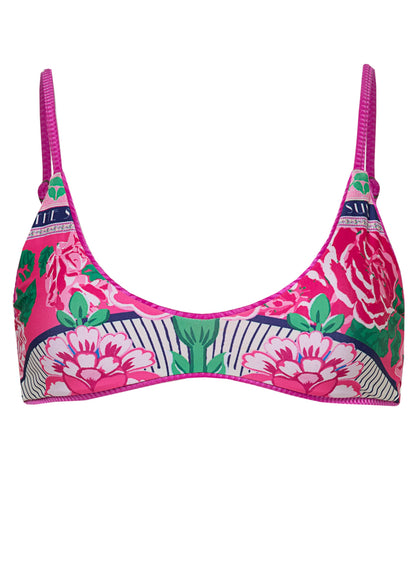 Thumbnail - Maaji Deep Pink Liberties Classic Bralette Bikini Top - 8