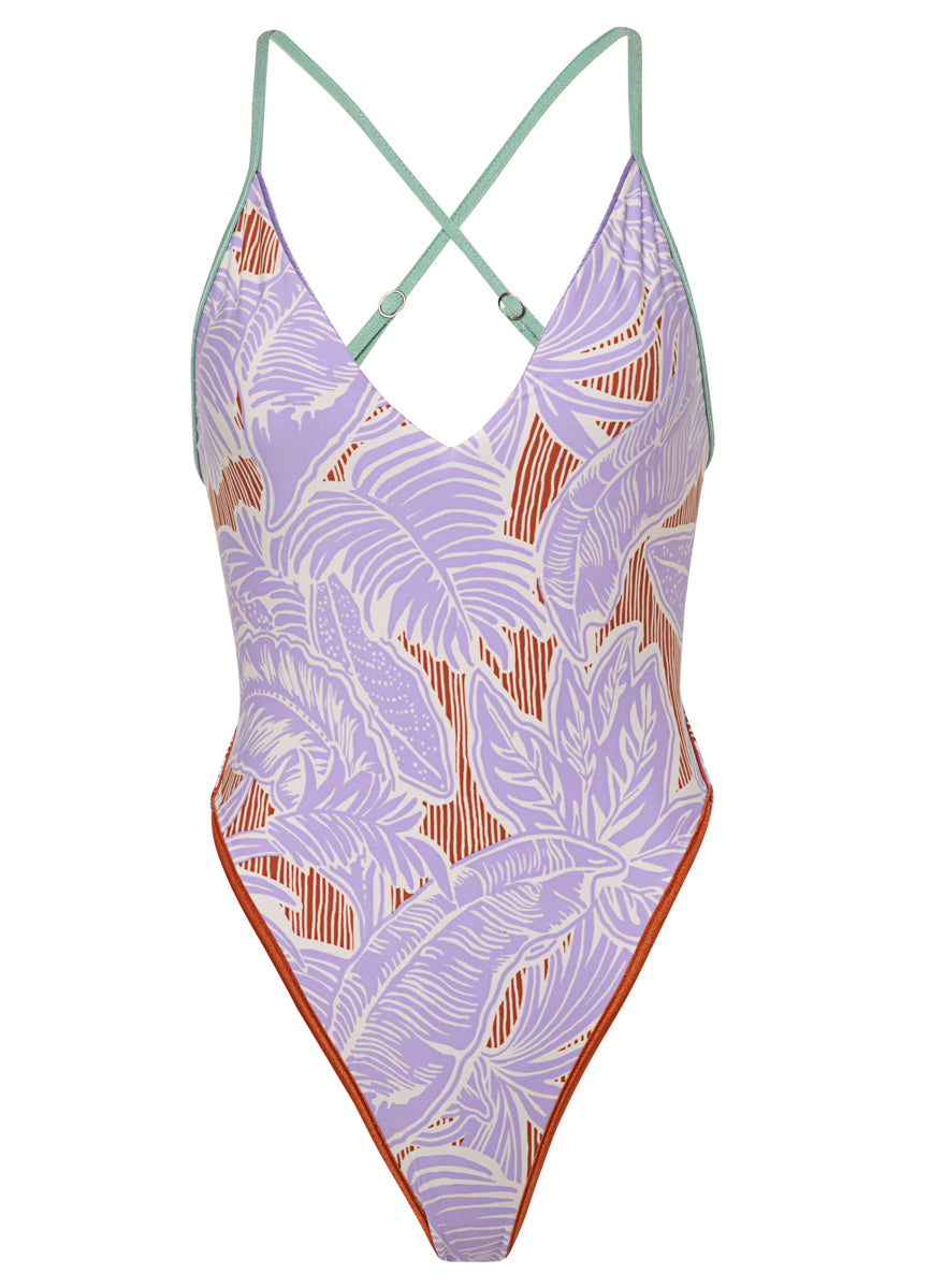 Maaji Lavander Wisteria Mae Classic One Piece