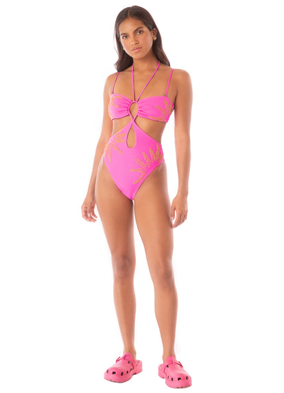 Thumbnail - Maaji Caramel Sun Sloane Cut Out One Piece - 4