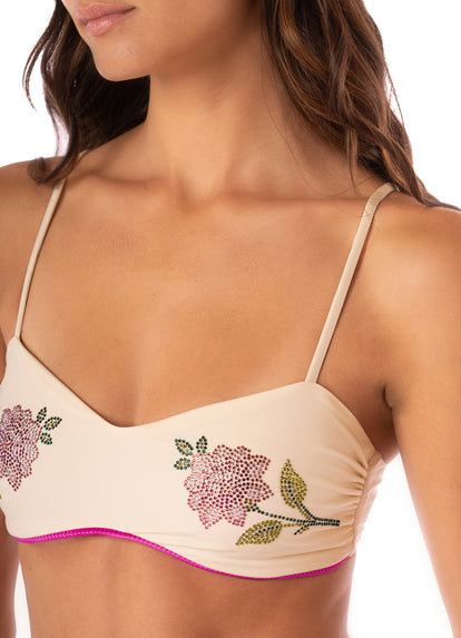  Maaji Rosebud Asani Classic Bralette Bikini Top