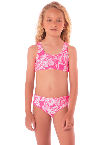 Thumbnail - Maaji Pink Blossom Hoya Bikini Set Girls - 1