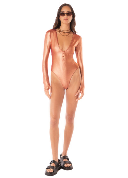 Thumbnail - Maaji Rust Copper Chelsea Surf One Piece - 8