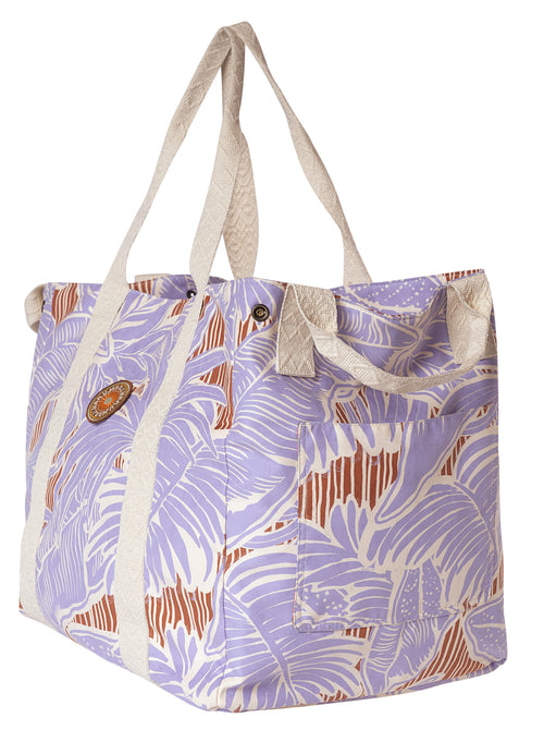 Hover image -  Maaji Lavander Wisteria Alessia Tote Bags