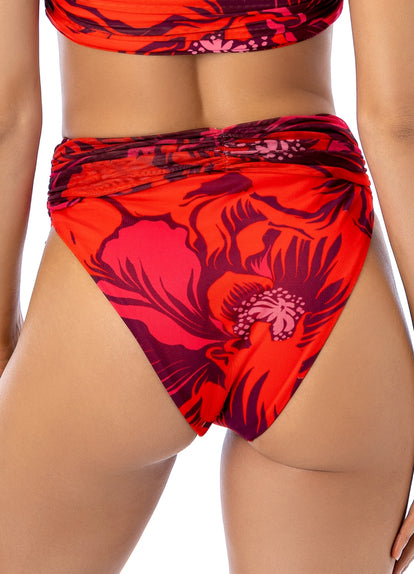 Thumbnail - Maaji Scarlet Tulip Peppy High Rise/High Leg Bikini Bottom - 5