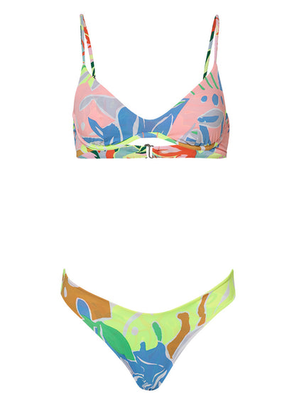 Thumbnail - Maaji Neon Leafy Sublimity Regular Rise Classic Bikini Bottom - 9