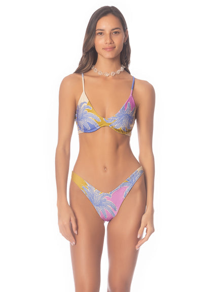  Maaji Periwinkle Palms Irene Unmolded Underwire Bikini Top