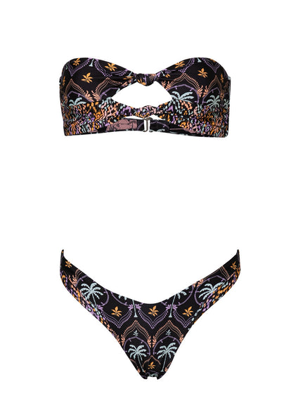 Thumbnail - Maaji Midnight Palm Selene Strapless Bandeau Bikini Top - 7