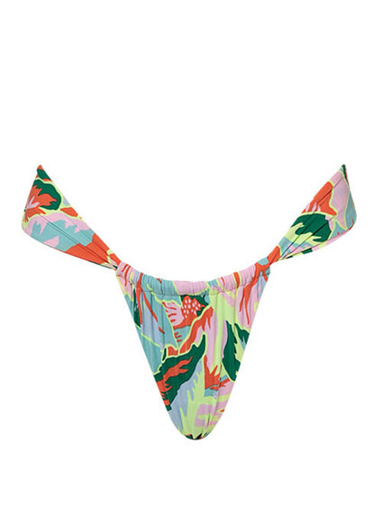 Thumbnail - Maaji Neon Leafy Gea Regular Rise Single Strap Bikini Bottom - 6