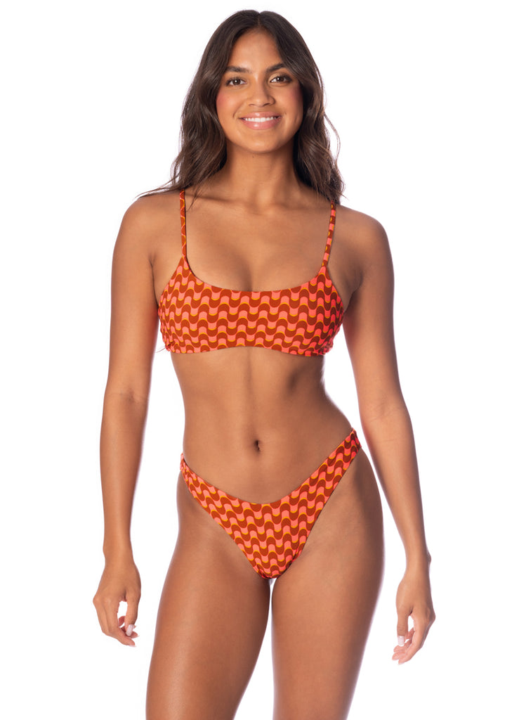 Argisa 5023 Striped Bra Covered Multimodal Bikini Set 36-42 Turkey