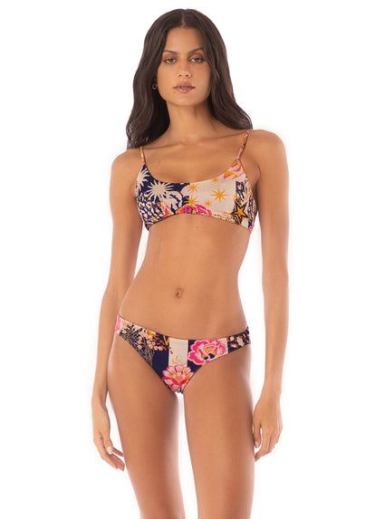  Maaji Patchwork Rose Micah Classic Bralette Bikini Top