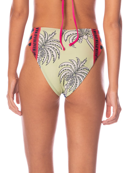 Thumbnail - Maaji Periwinkle Palms Sussac High Rise Classic Bikini Bottom - 5